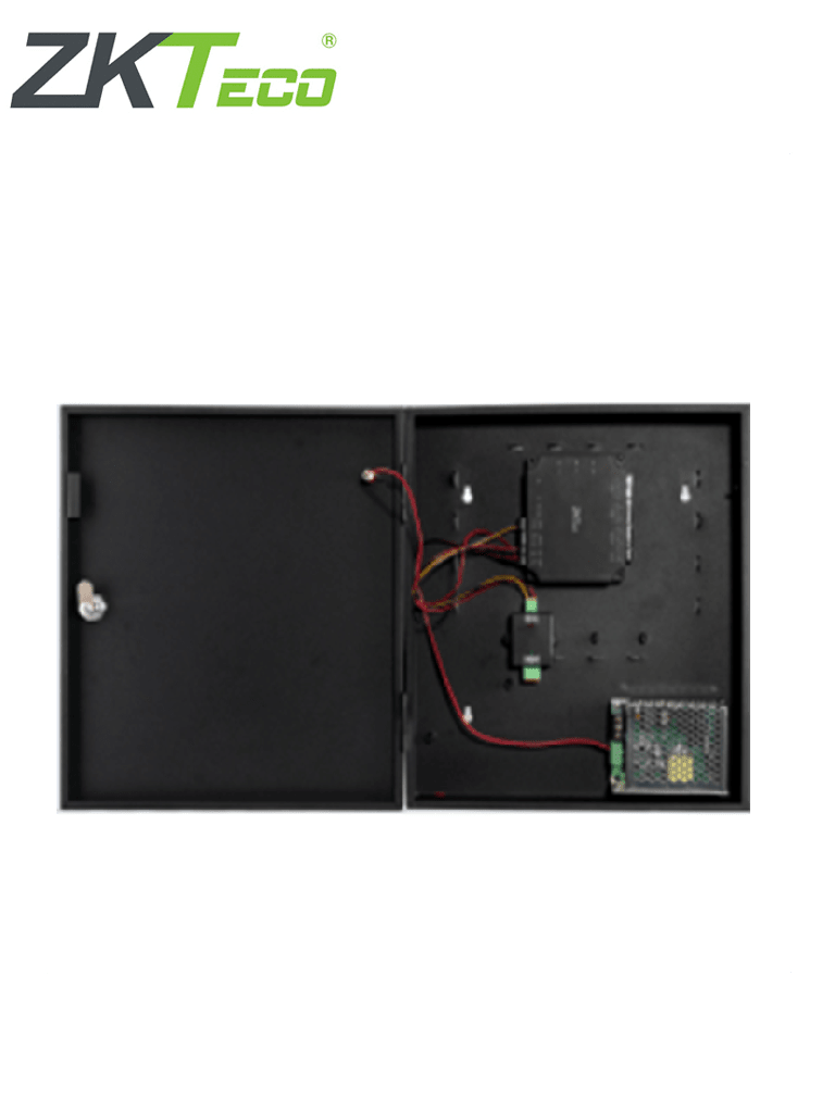 ZKTECO C2260B - Panel de Control de Acceso para 2 puertas con Gabinete Metálico / Incrementa el Número de Puertas a Controlar con el Expansor DM10 / No Tiene Comunicación Wiegand / Licencia Bio Access MTD Gratis