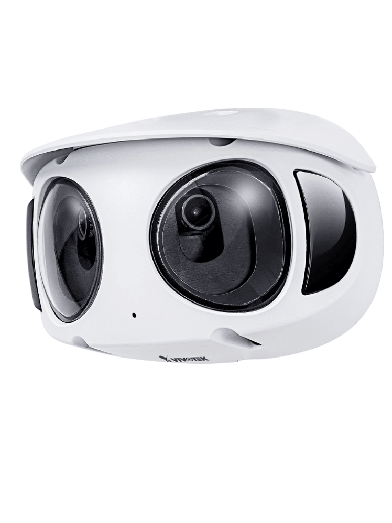 VIVOTEK MS9390-HV - Camara IP Panoramica 180º de exterior 8 Megapixeles, 4K, Luz IR 20mts, WDR Pro, Visión SNV, Smart Motion, Ciberseguridad Trend Micro, Microfono Integrado, Smart stream III, Protección IP66, IK10, ONVIF