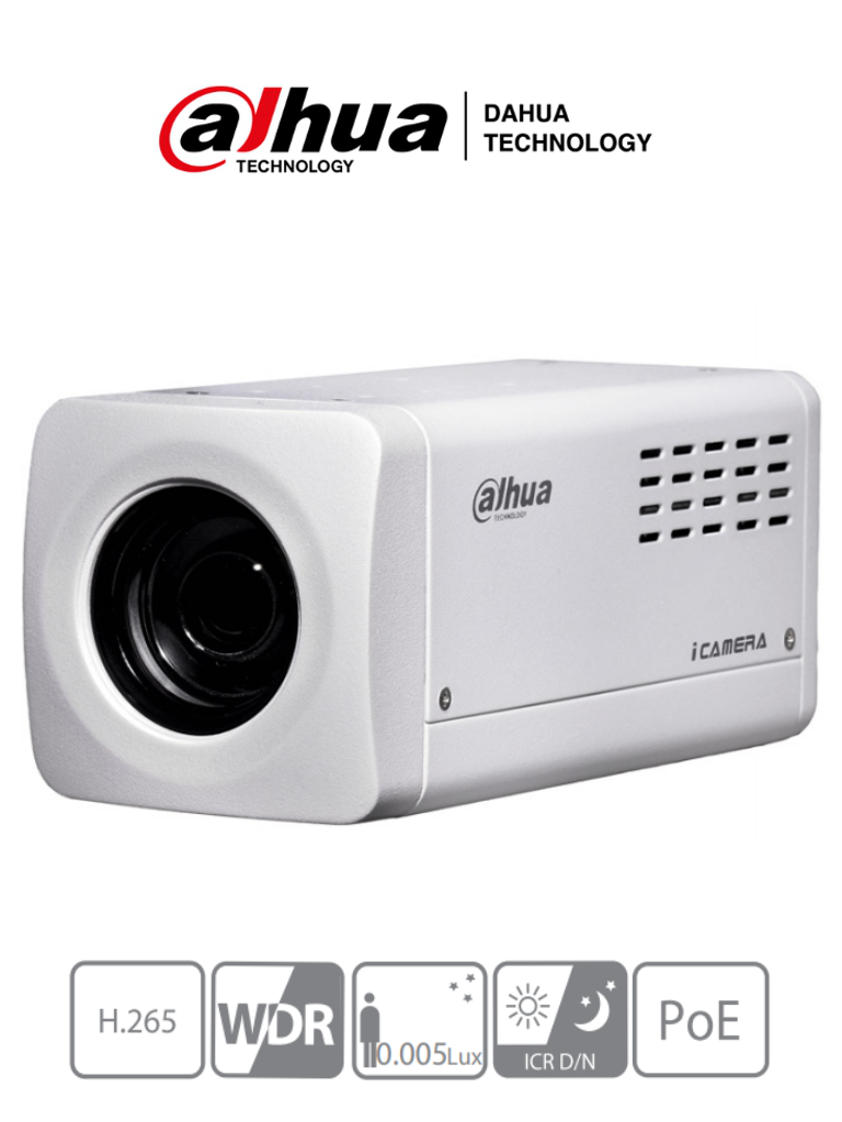 DAHUA SDZ2030S-N - Camara Zoom IP Profesional de 2 Megapixeles/ 30x Zoom Optico/ STARVIS/ H.265/ Starlight/ 60 FPS/ PoE/ WDR Real de 120 dB/ BLC/ HLC/ IVS/