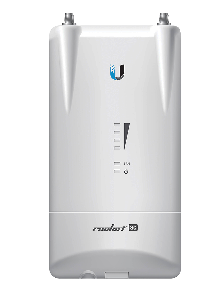 UBIQUITI ROCKET R5AC-LITE - Radio Conectorizado Airmax AC 5GHz / Exterior / MIMO / 2 Conectores RP-SMA / 27 dBm / Rendimiento hasta 500 Mbps