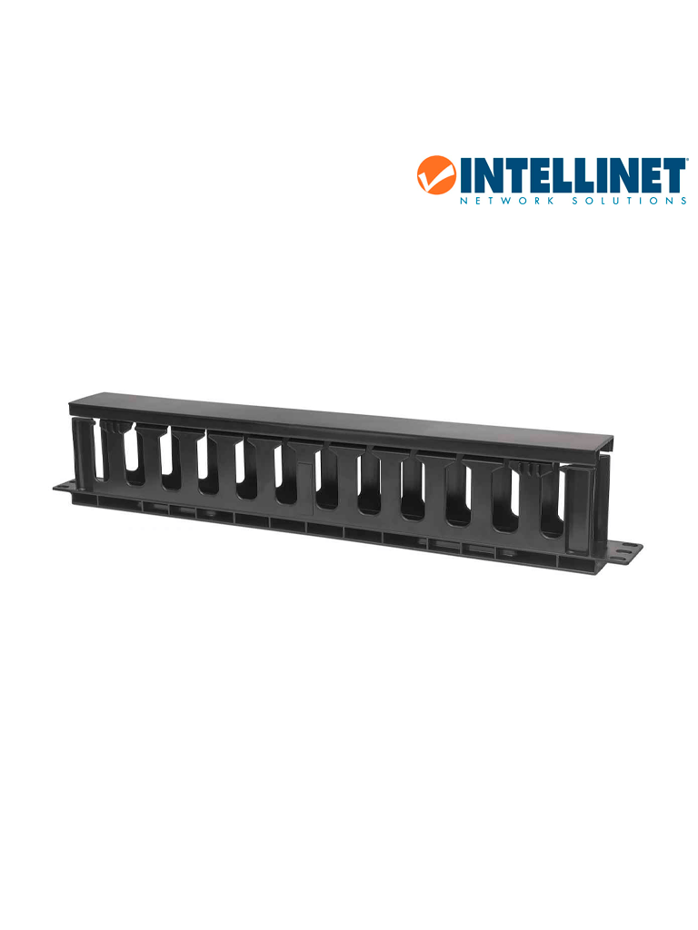 INTELLINET 714679 - Organizador Horizontal /19" / 1U / Plástico / 8cm