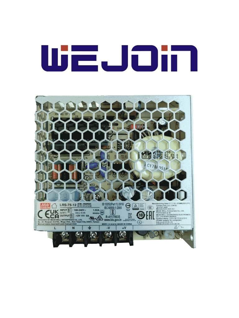 WEJOIN WJTSPWRSPPLY - Fuente de poder para torniquete peatonal WJTS122 / WJTS112