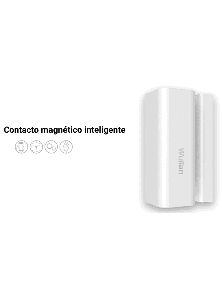 WULIAN DOORDETECTOR - Contacto Magnético Inteligente para Puerta o Ventana / Zigbee / Envía Alertas con cada Evento de Intrusión y Vincula con otros Dispositivos Wulian.