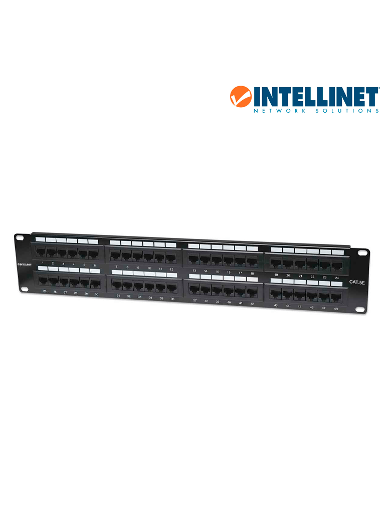 INTELLINET 513579 - PANEL PARCHEO / CAT 5E / 48 PTOS / 2 NIV. RACK