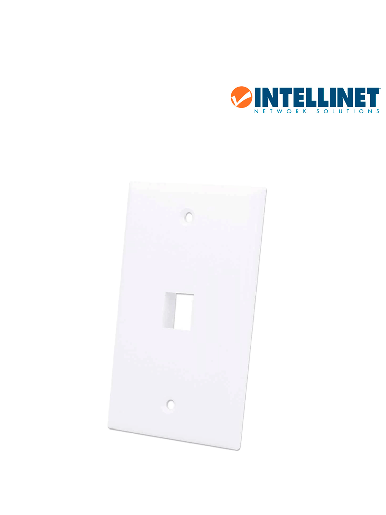 INTELLINET 163286 - TAPA (FACEPLATE) / 1 PERFORACION / BLANCO