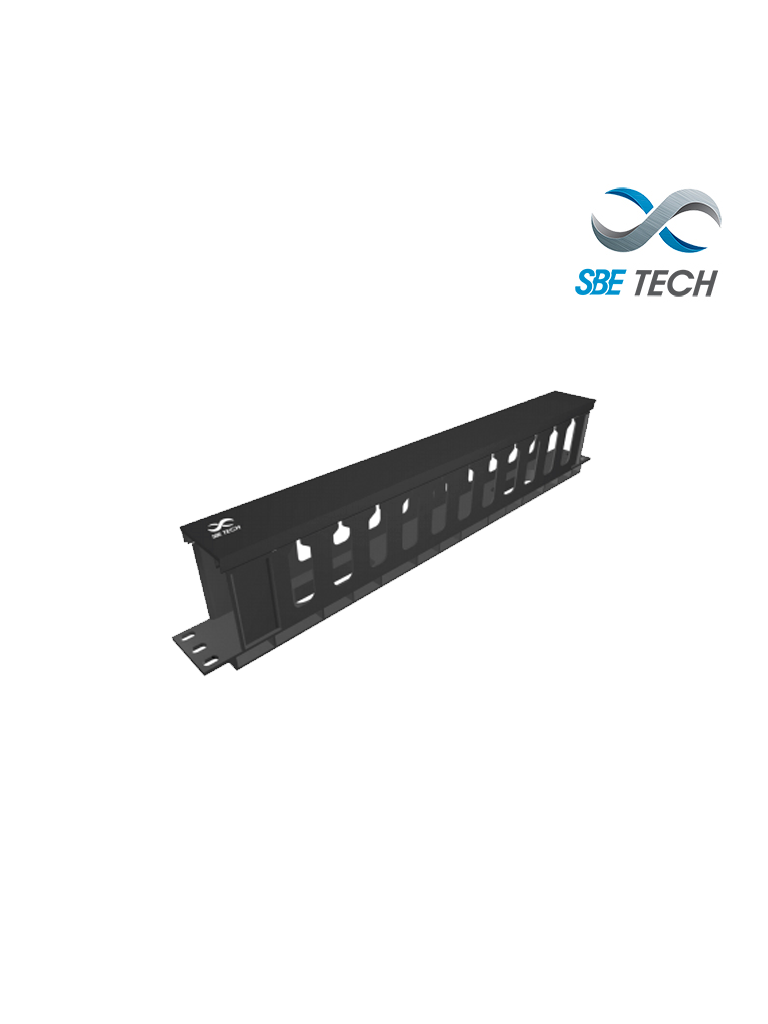 SBETECH SBE-OH1UR - Organizador de cable horizontal 1UR