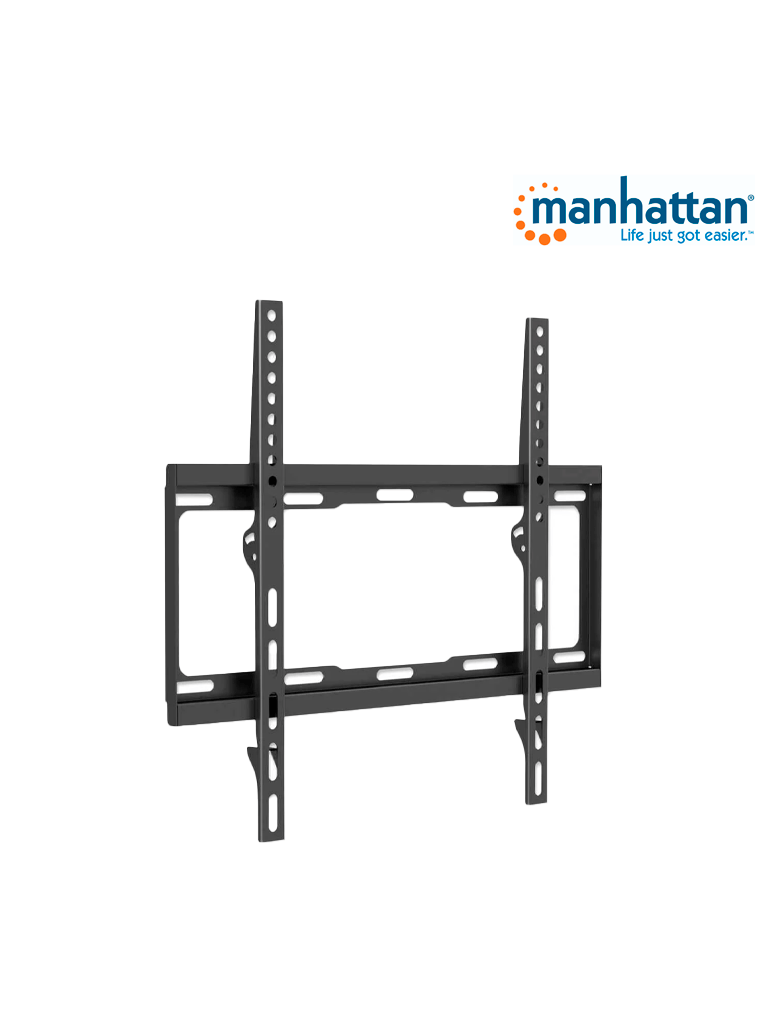 MANHATTAN 460934 - Soporte de Pared Para Pantalla de 32 a 55 Pulgadas/ 40 Kg de Carga/ Fijo/ Fabricado en Acero/ VESA 200/ 300/ 400x200/ 400