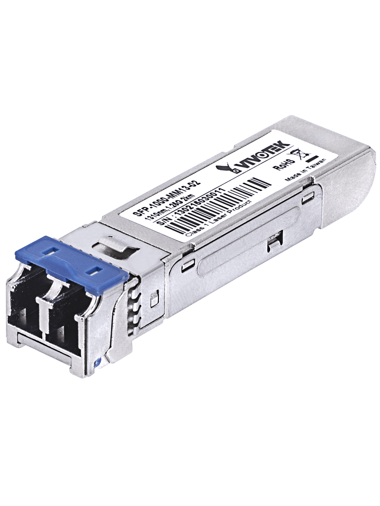 VIVOTEK SFP1000MM85X5 - Transceptor fibra optica SFP multimodo / Velocidad 1000 Mbps / Conector LC / Hasta 500 metros