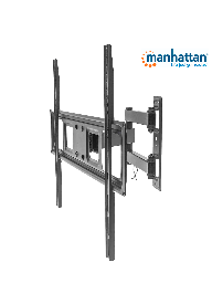 [MAN0530014] MANHATTAN 461337 - Soporte de Pared para Pantallas de 37 a 70 Pulgadas/ 35 Kg de Carga/ Brazo Articulado/ Ajustes de Inclinación, Giro y Nivel/ Distancia a la Pared de 24.7 cm/ Acero/ VESA 200/ 300/ 400X200/ 400/ 600X400/