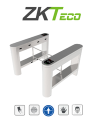 [ZKT0920005] ZKTECO PROENTRANCE SB01FP - Barrera Peatonal de Acero Inoxidable un Carril de Alto Flujo / 30 personas x minuto / Carril 104.5 cm / Incluye 2 lectores de Huella FR1500 y Panel inBio206Pro / Requiere Licencia