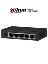 [DRD0950004] DAHUA PFS3005-5GT - Switch Gigabit de 5 Puertos No Administrable/ Capa 2/ 10/100/1000 Base-T/ Carcasa Metalica/ Switching 10G/ Tasa de Reenvio de Paquetes 7.44 Mbps/ Memoria Bufer de Paquetes 1Mb/ Con Proteccion de Descargas/