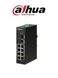 [DRD6100004] DAHUA PFS31108ET96 - Switch PoE de 10 Puertos/ 8 Puertos PoE/ 1 Puerto SFP de 1000 Mbps/ 1 Puerto Puerto RJ45 10/100/1000/ 96 Watts Totales/ Soporta PoE Watchdog/ Switching 7.6 Gbps/ Tasa de Reenvio de Paquetes de 4.17 Mbps/