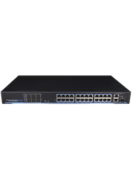 [UGC182015] UTEPO UTP1SW2402TSPOE - Switch PoE / 24 Puertos PoE fast ethernet / 1 Puerto combo Gigabit SFP RJ45 / 1 Puerto Gigabit RJ45 / 802.3af&AT / PoE 300 Watts