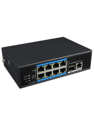 [UGC6100001] UTEPO UTP7108EPOE - Switch industrial PoE / 8 Puertos fast ethernet / 1 Puerto SFP Gigabit / 1 Puerto RJ45 Gigabit / 802.3af&AT / Modo CCTV / PoE 120 Watts / Din Riel