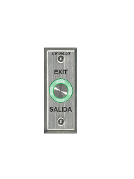 [SEC0760003] Seco-Larm SD6176SS1Q - Botón de salida piezoeléctrico de acero inoxidable IP 65 con Luz LED verde / Salidas NO y NC