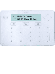 [RSC109025] RISCO RPKELPWT000A - Teclado Elegante / Cableado por BUS / Para Programacion Armado y Desarmado Con Proximidad / Compatible con Lightsys y Prosys Plus