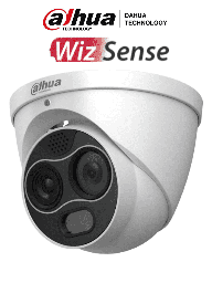 [DHT0090016] DAHUA DH-TPC-DF1241N-D3F4 - Camara IP Domo Termica Hibrida/ WizSense/ Resolución de Imagen Termica 256x192/ Lente Termico de 3.5mm/ Lente Visible de 4 Megapixeles y 4 mm con 71.2 Grados/ H.265/ E&S de Alarma/ Detección de Fuego/ IP67/ PoE/