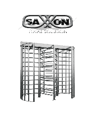 [TVB451007] SAXXON D3 - Torniquete cuerpo completo para CTRL de acceso / Doble carril / Bidireccional / IP66 / Acero inoxidable / Sobre Pedido