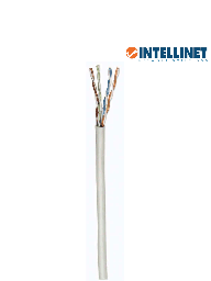 [ITL2640002] INTELLINET 334136 Bobina de Cable UTP Cat6, Sólida, 100% cobre, 305 m de cable UTP, Filamento sólido, CM, Certificable, Gris