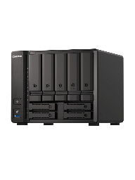 [QNP1500052] QNAP TS-h973AX-8G - NAS 9 BAHIAS/ AMD Ryzen V1500B 4C 8T 2.2GHz, 8GB DDR4 SODIMM, 5 x 2.5"/3.5" SATA 6Gbps + 2 x 2.5" U.2 NVMe PCIe Gen3 x4 / 2.5" SATA 6Gbps + 2 x 2.5" SATA 6Gbps