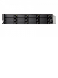 [QNS192170] QNAP TS1263XURP4G - NAS SISTEMA DE ALMACENAMIENTO/ 12 BAHIAS/ 4 GB RAM EXPANDIBLE/RACKEABLE/FUENTE REDUNDANTE/1 X 10 GBE/4 PUERTOS GBE/NO INCLUYE RIEL