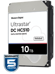 [TVM1100106] WESTERN HUH721010ALE604 - Disco duro de 10 TB / Serie ULTRASTAR / Recomendado para servidores / Videovigilancia / Sin limite de bahias / 7200RPM / SATA 3 / 6GBS / 256MB/