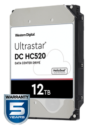 [TVM1100107] WESTERN HUH721212ALE604 - Disco duro de 12 TB / Serie ULTRASTAR / Recomendado para servidores / Videovigilancia / Sin limite de bahias / 7200RPM / SATA 3 / 6GBS / 256MB