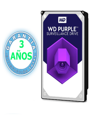 [TVM110070] WESTERN WD42PURZ - Disco Duro de 4TB Purple/ Especial para Videovigilancia/ Trabajo 24/7/ Interface: Sata 6 Gb/s/ Hasta 64 Cámaras/ Hasta 16 Bahías de Discos Duros/ 3 Años de Garantía/