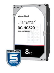 [TVM110077] WESTERN HUS728T8TALE6L4 - Disco duro de 8 TB / Serie ULTRASTAR / Recomendado para servidores / Videovigilancia / Sin limite de bahias / 7200RPM / SATA 3 / 6GBS / 256MB