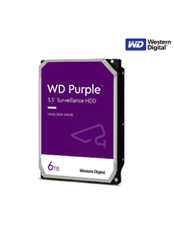 [WDC1490005] WESTERN WD62PURZ - Disco Duro de 6 TB Purple/ Especial para Videovigilancia/ Trabajo 24/7/ Interface: Sata 6 Gb/s/ Hasta 64 Cámaras/ Hasta 16 Bahías de Discos Duros/ 3 Años de Garantía/