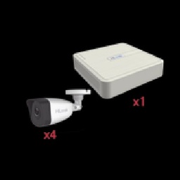 [KIP2MP/4B] KIT IP 1080p / NVR de 4 Canales / 4 Cámaras IP Bala