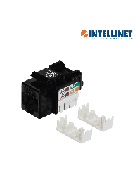 [ITL1610011] INTELLINET 210416 - JACK CAT 5e / DE IMPACTO / (KEYSTONE) / NEGRO Para uso con cable sin blindar (UTP) Cat5e Compatible con herramientas de impacto 110 y Krone