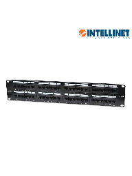 [ITL1620004] INTELLINET 560283 - PANEL PARCHEO CAT 6 / 48 PTOS / 2 NIV. RACK