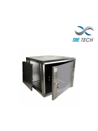 [SBT1580009] SBETECH GNLPAR12URP- Gabinete de pared / 12 UR / Capacidad de carga de 60 Kg / Ancho 600 mm x profundidad 600 mm x alto 640 mm / Puerta delantera de cristal templado