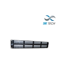 [SBT1620003] SBETECH PPC648P - Panel de parcheo categoría 6/ 48 puertos / Estándares ANSI/TIA 568-C.2 / ISO 11801 2a Edición / Producto Certificable