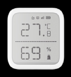 [DS-PDTPH-E-WB] (AX PRO) Detector de Temperatura y Detector de Humedad Inalámbrico / 2.7" de Tamaño / Uso en Interior