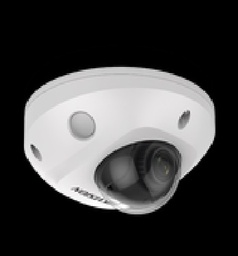 [DS-2CD3525G0-IS] Mini Domo IP 2 Megapixel / Lente 2.8 mm / 15 mts IR EXIR / Micrófono Integrado /Exterior IP66 / IK08 / PoE / Audio y Alarmas / H.265+ / Videoanaliticos Integrados