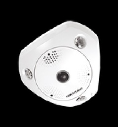 [DS-2CD6365G0E-IS(B)] Fisheye IP 6 Megapixel / 180° - 360° / DEWARPING / WDR 120 dB / Uso en Interior / 15 mts IR / Entrada y Salida de Audio y Alarma / Múltiples Vistas