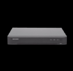 [IDS-7208HQHI-M1/S(C)] (ACUSENSE / Evita Falsas Alarmas) DVR 4 Megapixel / 8 Canales TURBOHD + 4 Canales IP / 1 Bahía de Disco Duro / Audio por Coaxitron / Salida de Vi­deo en Full HD