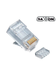 [TCE442035] SAXXON S901D - Conector plug RJ45 para cable UTP / CAT 6 / Con Guía / Paquete 100 piezas