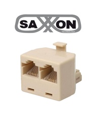 [SXN343008] SAXXON ADAPTEL - Adaptador telefónico / 2 JACKS A 1 PLUG / De 4 contactos