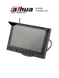 [DAD089006] DAHUA DHI-MLCDF7-E Monitor Led de 7 Pulgadas Widescreen TFT-LCD/ Especial para DVRs Moviles/ Conector M12/ Brillo de 350 cd/