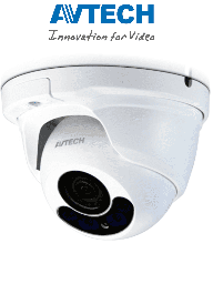 [ATC404002] AVTECH DGC1304 - Camara Domo de 2 Megapixeles/ 1080p/ Lente Motorizado de 2.8 a 8 mm/ HDTVI/ Auto Focus/ Tecnología Ezum/ Metalica/ IP67/