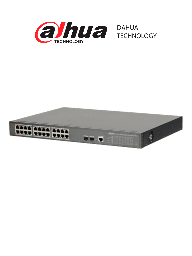 [DHT1850010] DAHUA DH-PFS4226-24GT-360 - Switch de 24 Puertos PoE Gigabit/ Administrable Capa 2/ 360W Totales/ PoE & Hi-PoE/ 2 Puertos SFP 100/1000 Base-X/ Capacidad de Switching 52 GB/s/ #LoNuevo