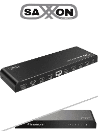 [SXN0560003] SAXXON LKV318HDR-V2.0 - Divisor de Video HDMI de 1 Entrada y 8 Salidas/ Soporta Resolución Ultra HD 4K&2K @30 Hz/ Distancia de 10 Metros en Entrada y Salida/ Switch EDID/ #INGENIERO