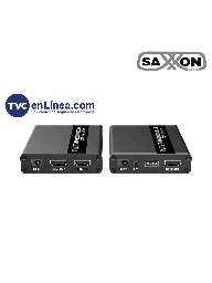 [SXN0570005] SAXXON LKV223 - Kit extensor de video HDMI/ Resolucion 1080P/ 60 Hz/ Hasta 70 metros con Cat6/ 6A/ 7 Cero latencia/ Loop HDMI/ Soporta HDR/ Infra rojo de 2 vías/ Salida de audio/