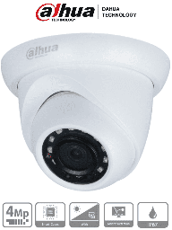 [DHT0040063] DAHUA IPC-HDW1431S - Camara IP Domo de 4 Megapixeles/ Lente de 2.8 mm/ 93 Grados de Apertura/ H.265+/ WDR Real de 120 dB/ IR de 30 Metros/ IP67/ PoE/ #LoNuevo