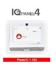 [DSC1170069] QOLSYS IQP4005 - Sistema de Alarma IQPanel4 Autocontenido , con Pantalla Tactil de 7", Power G 915 Mhz + DSC Serie Power 433 Mhz. Con 4 Bocinas integradas (4W).