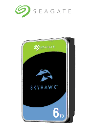 [SEA1490015] SEAGATE ST6000VX001 - Disco duro de 6TB SkyHawk / Para videovigilancia /SATA 6 GB s / Hasta 64 cámaras / Hasta 16 Bahías / Función 24/7 Caché 256 MB