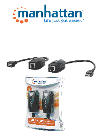 [MAN0570001] MANHATTAN 179300 - Extensor de línea USB/ Hasta 60m de extensión / Velocidad de hasta 12Mbps / BUS de alimentación